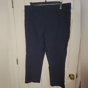 Hilary Radley Midnight Blue Cropped Trousers
